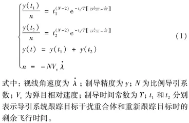 基于视线角速度精度的导引系统抗干扰性能评估指标研究