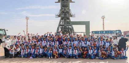 “争做新时代好队员”少先队员与载人航天面对面活动在中国酒泉卫星发射中心圆满举行(上)4