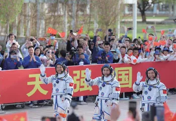 “争做新时代好队员”少先队员与载人航天面对面活动在中国酒泉卫星发射中心圆满举行(下)2