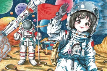 第三届“天宫画展”在中国空间站开展2