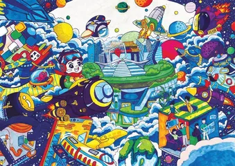 第三届“天宫画展”在中国空间站开展4