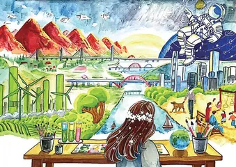第三届“天宫画展”在中国空间站开展7