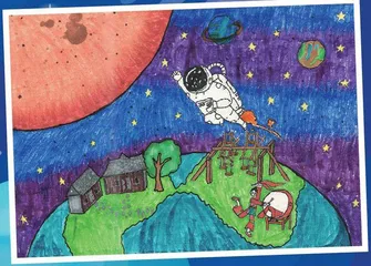 中国空间站首场“天宫画展”:让青春与星空成功对话2