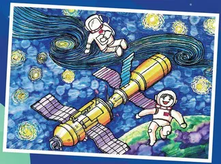 中国空间站首场“天宫画展”:让青春与星空成功对话6