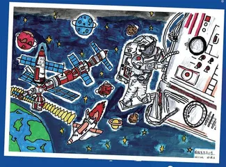 中国空间站首场“天宫画展”:让青春与星空成功对话11