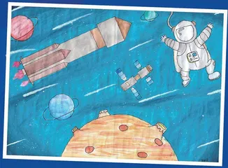 中国空间站首场“天宫画展”:让青春与星空成功对话12