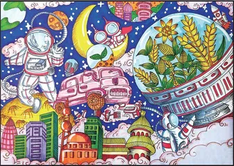 第三届“天宫画展”在中国空间站开展1