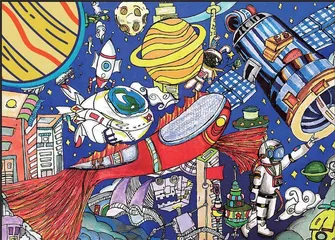 第三届“天宫画展”在中国空间站开展2
