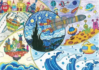第三届“天宫画展”在中国空间站开展6