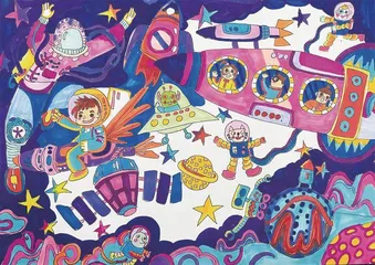 第三届“天宫画展”在中国空间站开展8