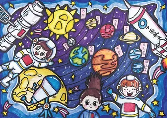 第三届“天宫画展”在中国空间站开展9