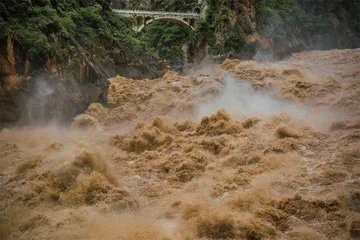丽香铁路金沙江大桥:轻盈“猛虎”跃大江1