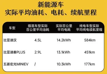 比亚迪汉表现最好,五菱宏光MINIEV结果出人意料!4