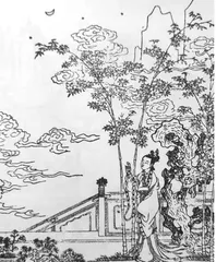 雨天的红月亮