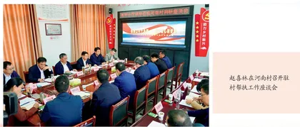 赴南阳市内乡县大桥乡河南村调研定点帮扶工作
