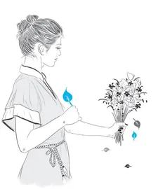 人和花的生存， 都是短暂的