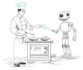 教机器人做饭
