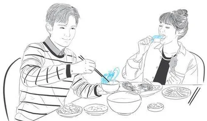 爱就是在一起，吃好多好多饭