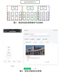 基于微信公众号的高校信息类课程教学平台的设计与实现