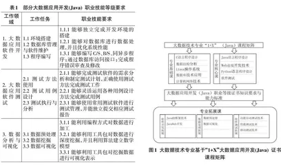 “1+X”证书制度下大数据技术专业书证融通课程体系建设探析