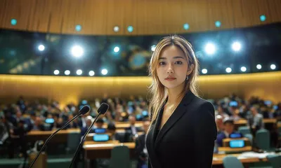 网红拥入联合国