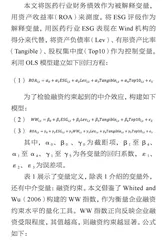 ESG评级、融资约束与财务绩效