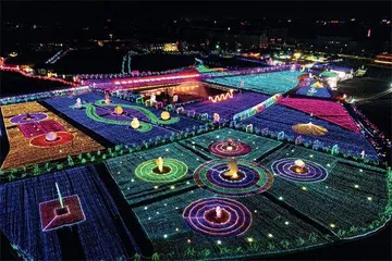 浙江东阳:美丽乡村春节夜游