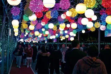 浙江东阳:美丽乡村春节夜游