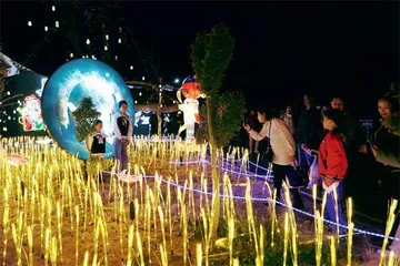 浙江东阳:美丽乡村春节夜游