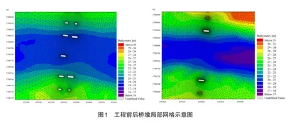 基于二维平面水流数学模型的平原河道上跨改建桥梁流场影响分析