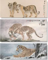 “天下第一虎”—冯大中工笔画欣赏
