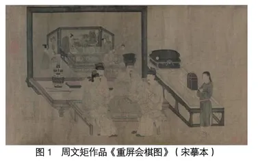《重屏会棋图》图式与内容阐释画面再研究