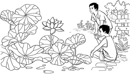 一朵荷花为谁开