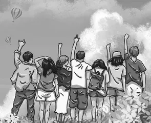 珍重同学情