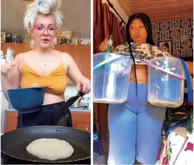 用乳房“举重”的女孩,反抗沉重的身体羞耻1