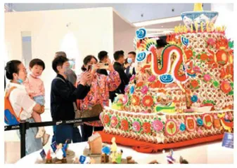 陕西省非遗保护中心：把“面”做成了“花”！西安市举办“非遗面花主题展”