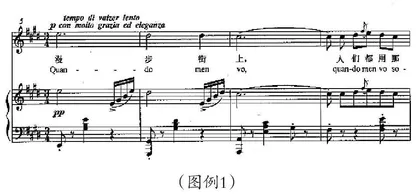 浅析普契尼歌剧咏叹调《漫步街上》