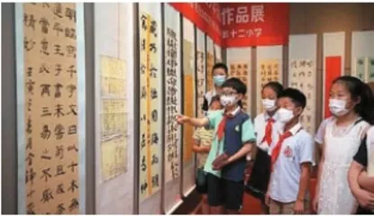2022年西安市优秀书法少年和书法少年书法作品展拉开帷幕!2