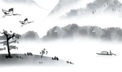 上栗皮影小戏《渔夫与鹤》