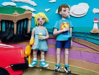 用彩泥重现经典摄影师作品1