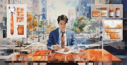 橙色