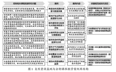 自然资源监测与分析课程教学案例库建设与实践