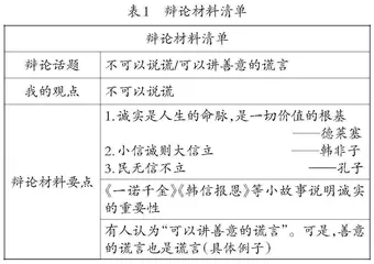 第三学段思辨类口语交际教学策略