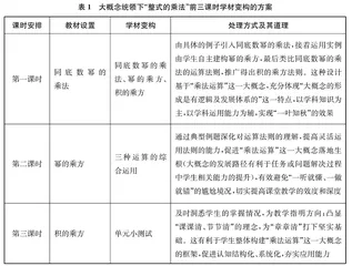 大概念统领下的学材变构教学尝试 