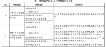 依托多维评价，发展数学阅读