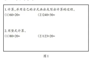 除法运算一致性教学的探究