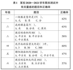 体验式教学视域下量感培养的策略研究 