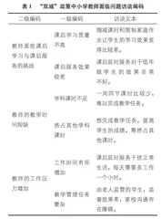 小学教师在“双减”政策中面临的困境、原因及对策
