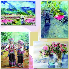 尹华芳绘画作品