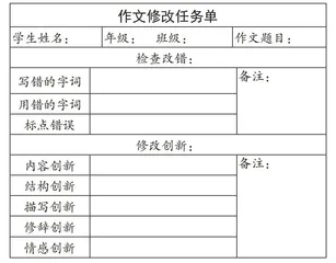 作文修改课实践研究